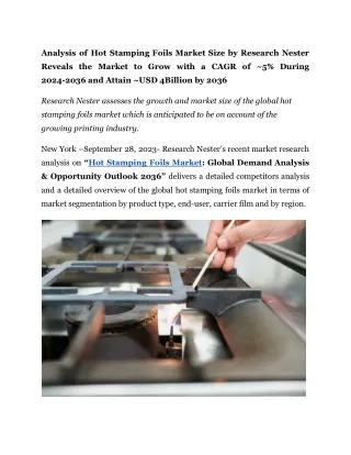 Hot Stamping Foils Market