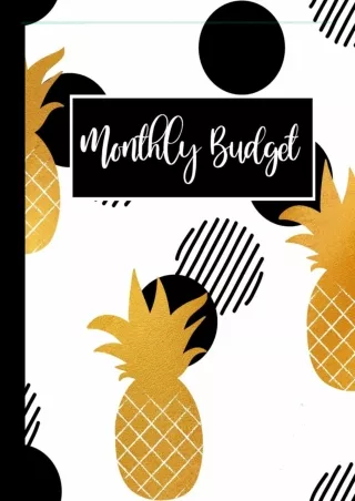 PDF/✔Read❤/⭐DOWNLOAD⭐  Monthly Bill And Budget: Logbook To Track Bills Income Ex