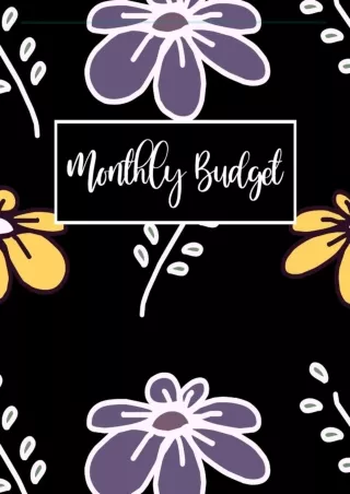 [PDF] ⭐DOWNLOAD⭐  Monthly Budget: Workbook to Track Household Budget, Income & E