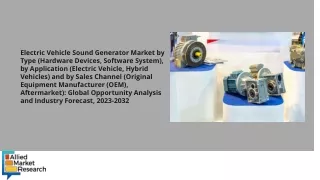 Electric Vehicle Sound Generator Market PDF