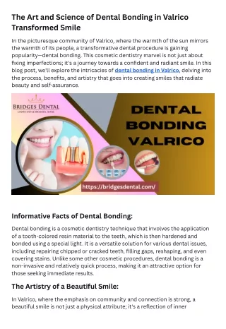 The Art and Science of Dental Bonding in Valrico Transformed Smile