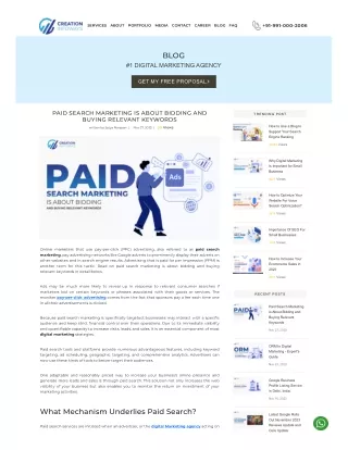 What Is Paid Search Marketing?