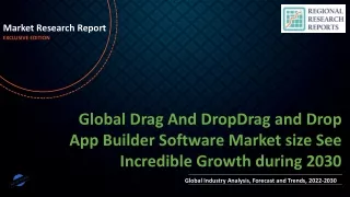 Drag And DropDrag and Drop App Builder Software Market size See Incredible Growth during 2030