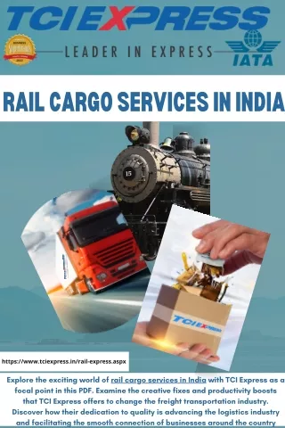 rail cargo services in India