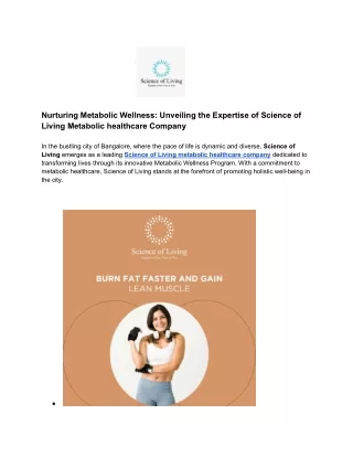 Nurturing Metabolic Wellness_ Unveiling the Expertise of Science of Living Metabolic healthcare Company (1)