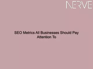 SEO Metrics All Businesses Should Pay Attention To