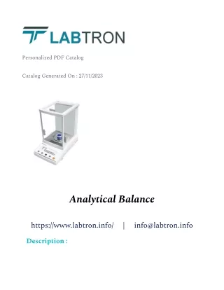 Analytical Balance