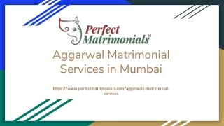 Aggarwal Matrimonial Services in Mumbai