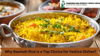 Why Basmati Rice is a Top Choice for Festive Dishes