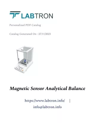 Magnetic Sensor Analytical Balance