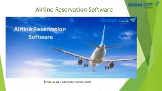 Airline Reservation Software