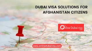 Dubai Visa for Afghanistan Citizens
