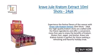 krave Jule Kratom Extract 10ml Shots