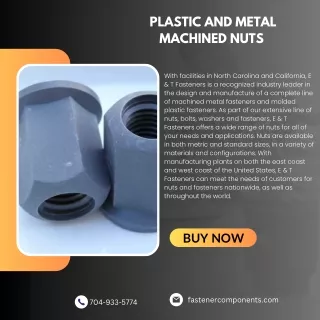 Plastic and Metal Machined Nuts