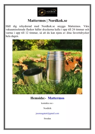 Mattermos  Nordkok.se