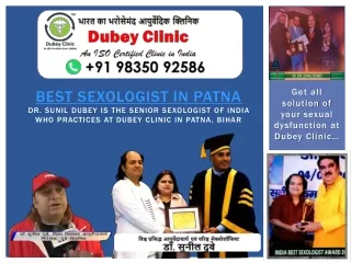 Ayurveda Expert Sexologist in Patna at Dubey Clinic
