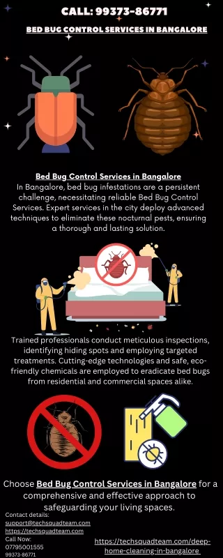 Bed Bug Control Services in Bangalore