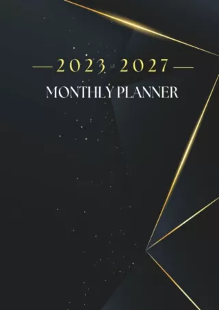 get [⚡PDF] ✔Download⭐ 2023-2027 Monthly Planner: 5 Years Monthly Business Schedule Organizer With