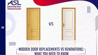 Wooden Door Replacements vs Renovations What You Need to Know