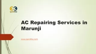 AC Repairing Services in Marunji