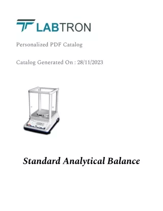 Standard Analytical Balance