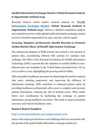 health information exchange market