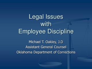 Legal Issues with Employee Discipline