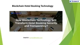 Blockchain Hotel Booking Technology