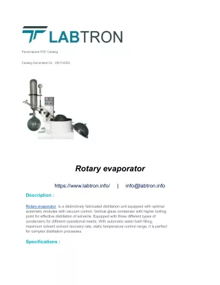 Rotary evaporator