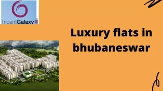 Luxury flats in bhubaneswar