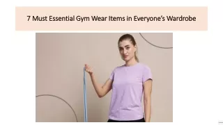 7 Must Essential Gym Wear Items in Everyone s Wardrobe