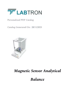 Magnetic Sensor Analytical Balance