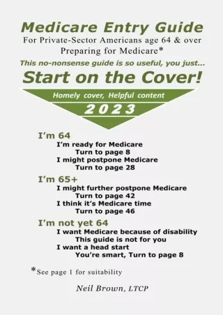 Pdf⚡️(read✔️online) Medicare Entry Guide