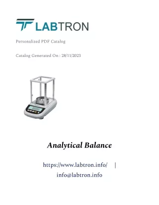 Analytical Balance