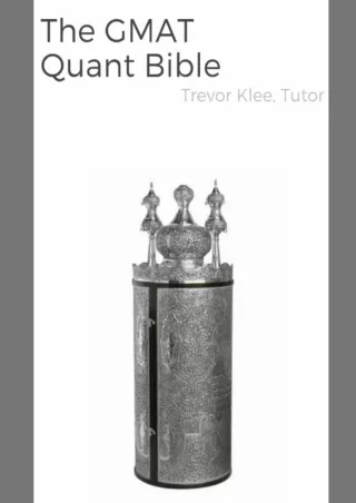 PDF✔️Download❤️ The GMAT Quant Bible