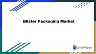 Blister Packaging Market is projected to grow at a CAGR of 5.13