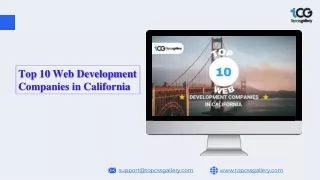 Top 10 Web Development Companies in California