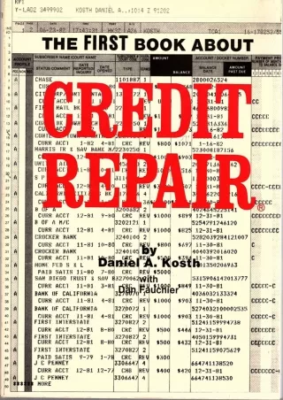 ✔DOWNLOAD⭐ Book [PDF]  The First Book About Credit Repair