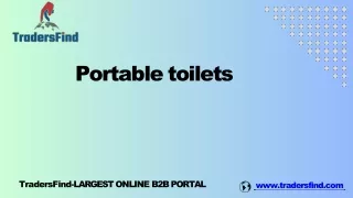Looking for the Best Portable Toilet Suppliers & manufacturers in UAE - TradersF