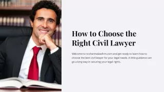 How to Choose the Right Civil Lawyer