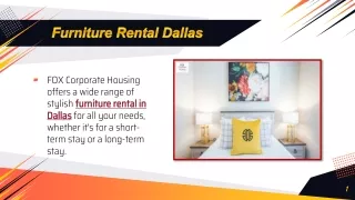 Furniture Rental Dallas