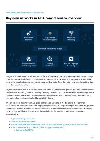 leewayhertz.com-Bayesian networks in AI A comprehensive overview