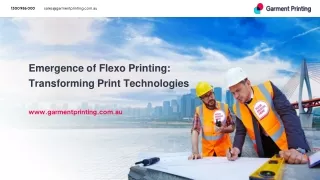 Emergence of Flexo Printing