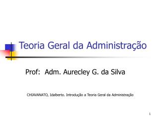 Teoria Geral da Administração