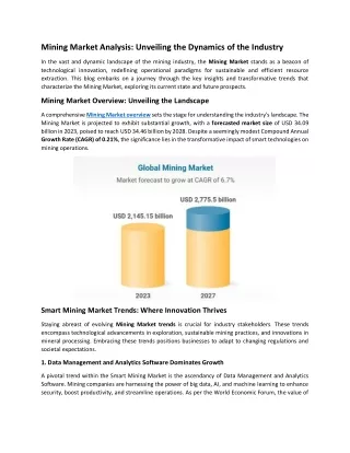 mining market