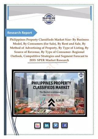 Philippines Property Classifieds Market Growth, Trends and Outlook till 2033