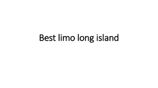 Best limo long island