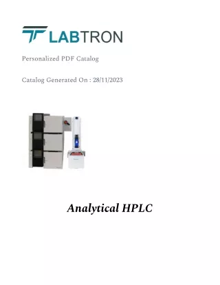 analytical HPLC system