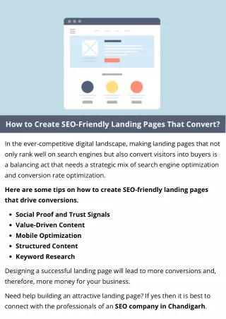 How to Create SEO-Friendly Landing Pages That Convert?