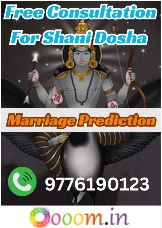 Marriage Prediction_ Free Consultation For Shani Dosha